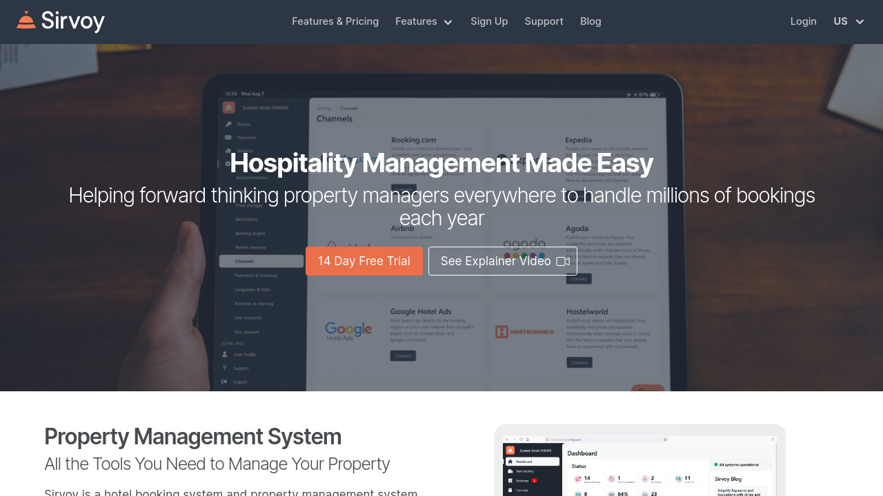 Sirvoy Booking System